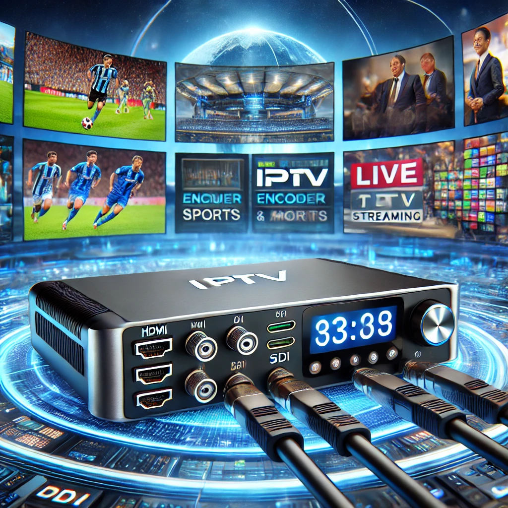 IPTV Encoder Guide 2025: HDMI, 4K, HEVC Encoders Explained & Top Picks 1 Best IPTV Encoder 2025 – High-tech HDMI, SDI, and 4K IPTV encoder connected to multiple screens for live TV, sports, and movies streaming. Ideal for IPTV streaming setups with stable connectivity.