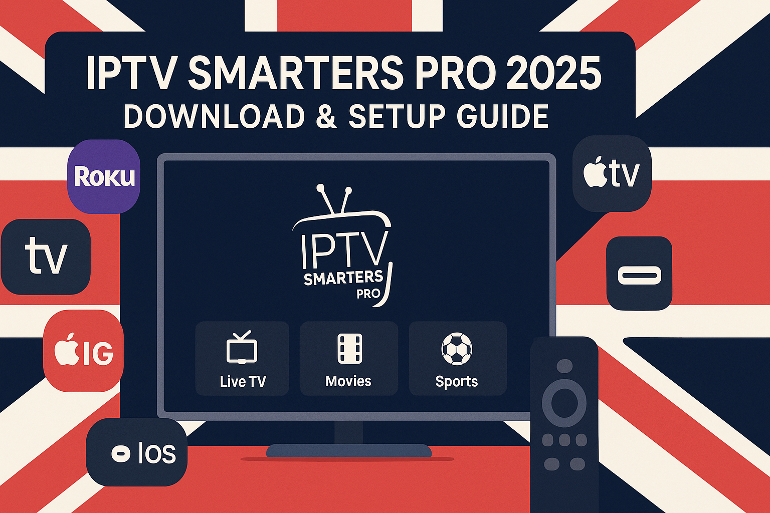 IPTV Smarters Pro 2025 – Download and Setup Guide for Roku, Firestick, Apple TV, Smart TV, MAG Box, Android and iOS